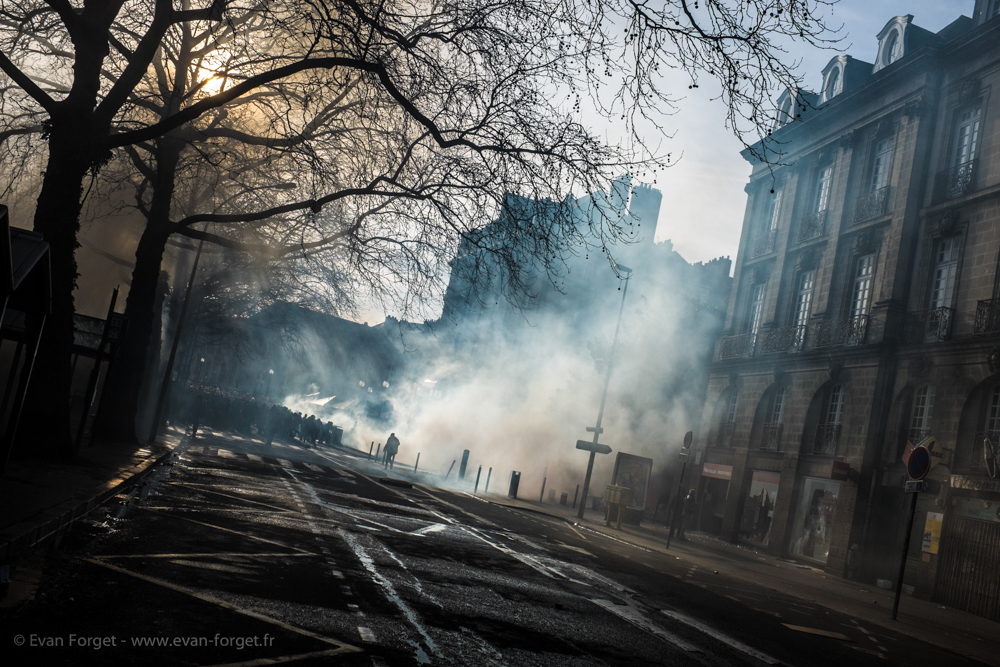 Emeutes / Nantes 22 février 2014 par Evan FORGET – Photographe
